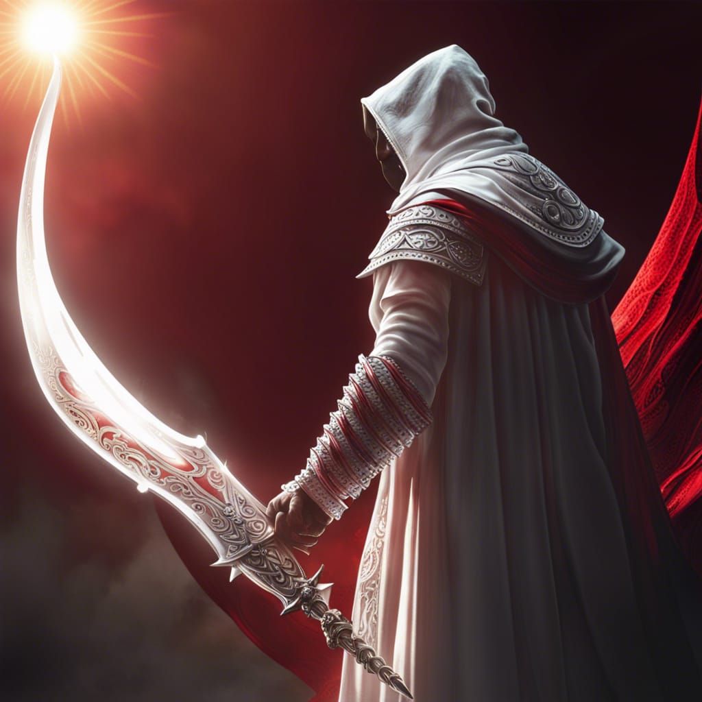 Crimson Sun: Man with Silver Dagger