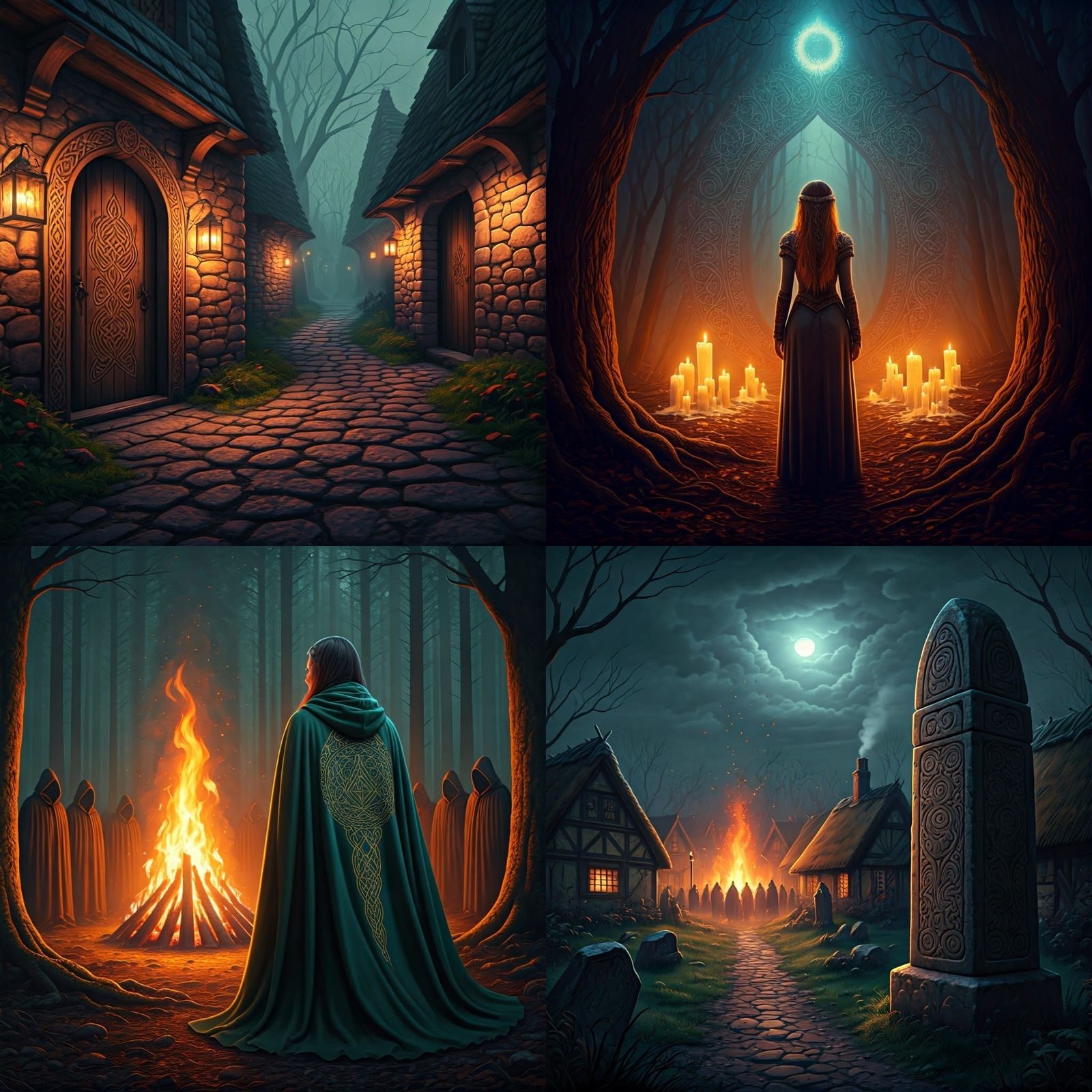 Samhain Celebration: Epic Digital Matte Painting