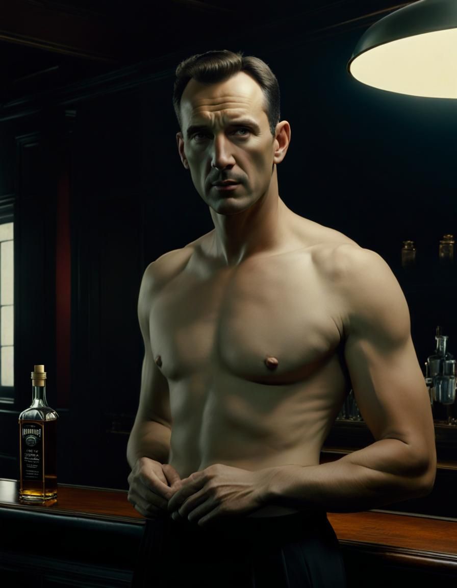 Matte Oil Painting in Early 20th Century Style