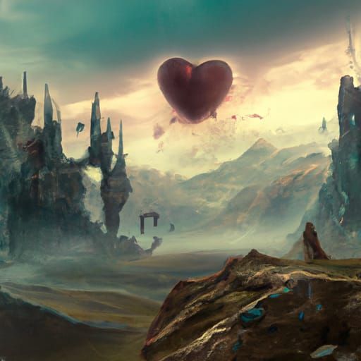 Epic Valentine's Day Digital Matte Painting