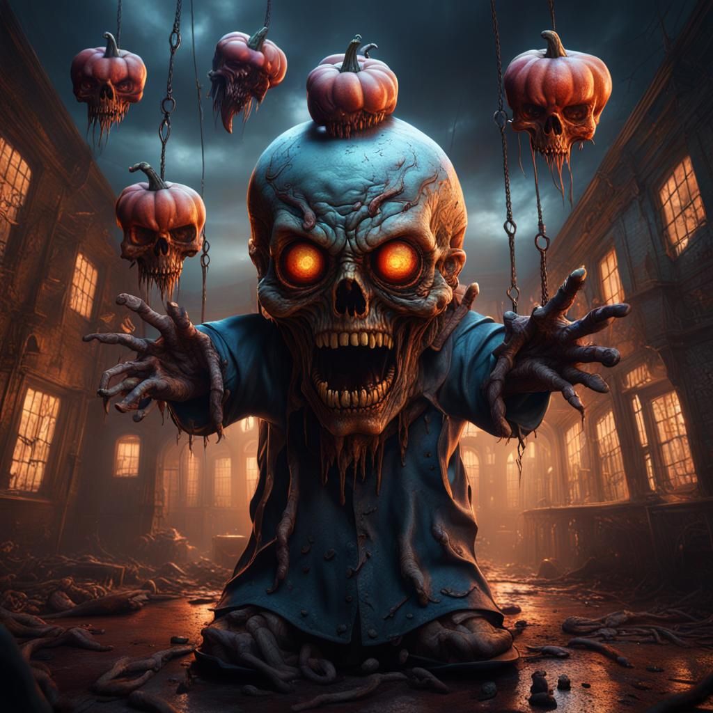 Horror Asylum of Twisted Fiends: Detailed Matte Painting