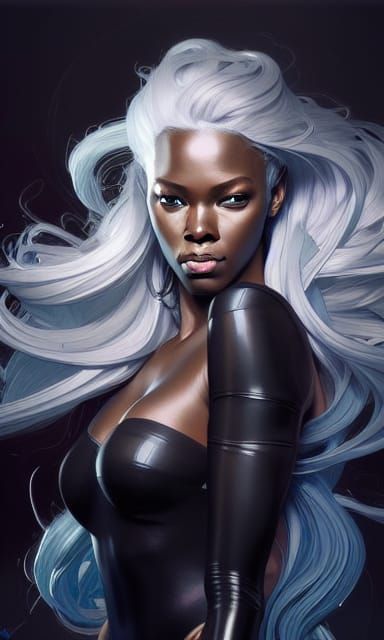 Storm, Silver, Envy: Hyperdetailed Digital Portrait