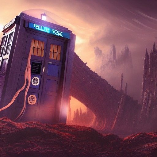 Doctor Who in Detailed Fantasy Concept Art