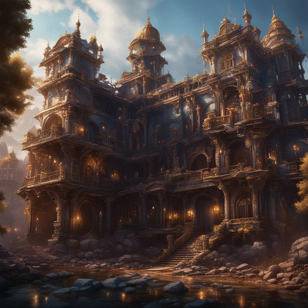 New Construction Design in Detailed Matte Painting