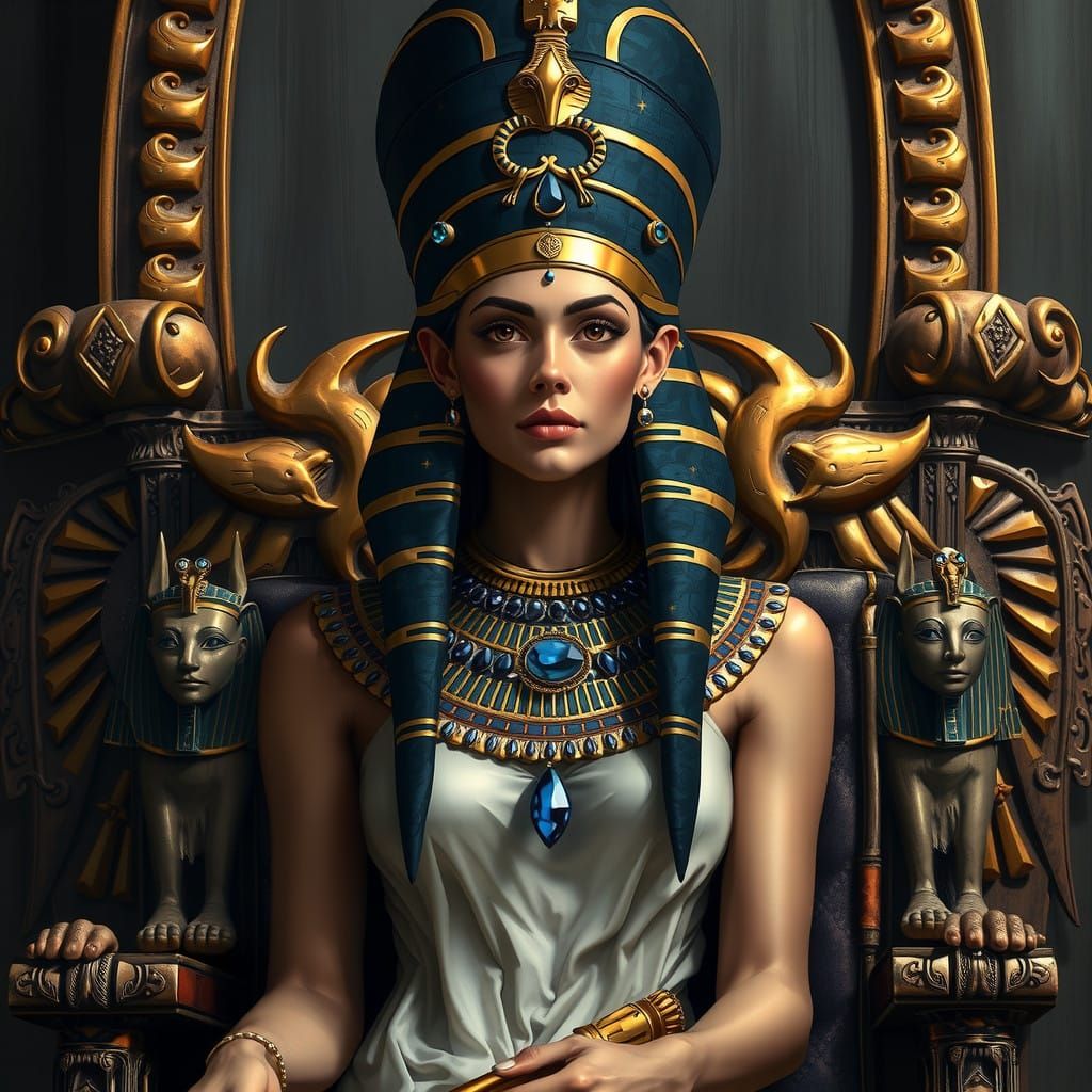 Egyptian Queen in Regal Splendor