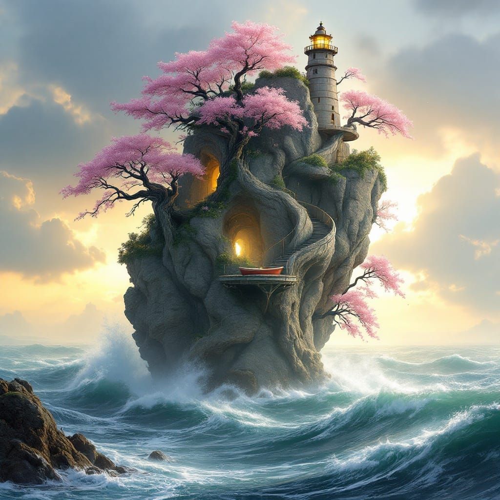 Japanese-Inspired Island Sanctuary in Morning Light