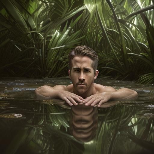 Ryan Reynolds Sinking in Jungle Quicksand