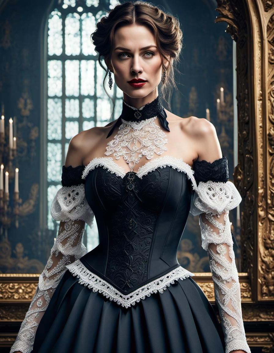 Lara Croft in French Maid Outfit