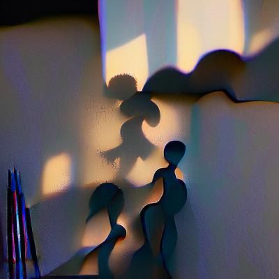 Abstract Shadows: A Study in Light and Dark