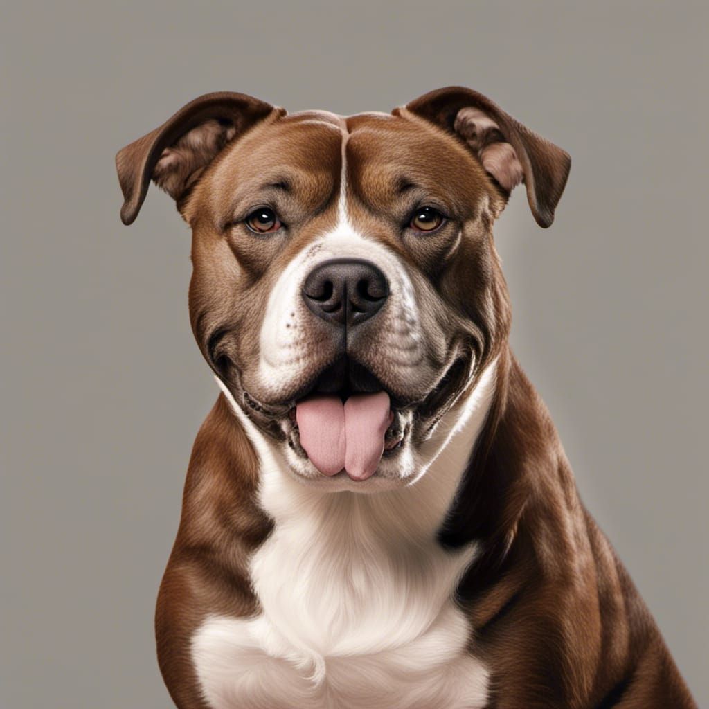 Mixed Breed Dog Portrait in High Resolution