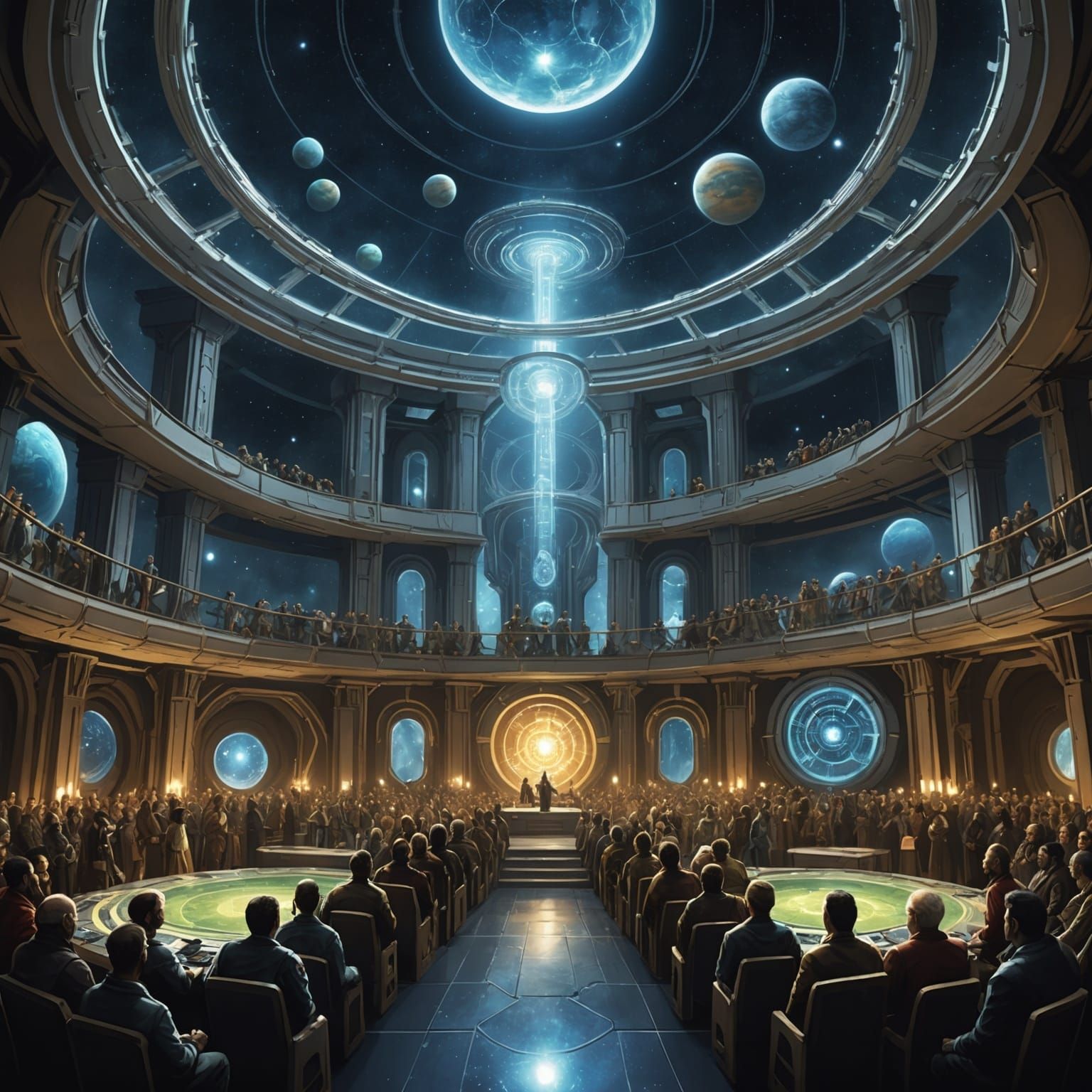 Dramatic Galactic Ceremony in the Kalanisi Universe