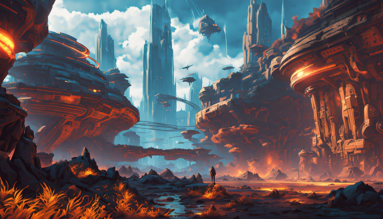 Sci-Fi Art: Elizabeth Opens a Space Rift