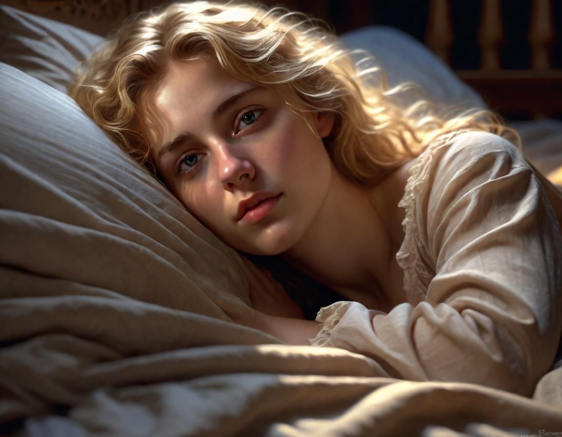 Renaissance Woman in Moonlight