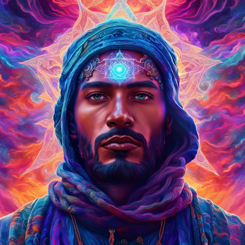 Rebel in Spiritual Realm: Visionary Digital Art