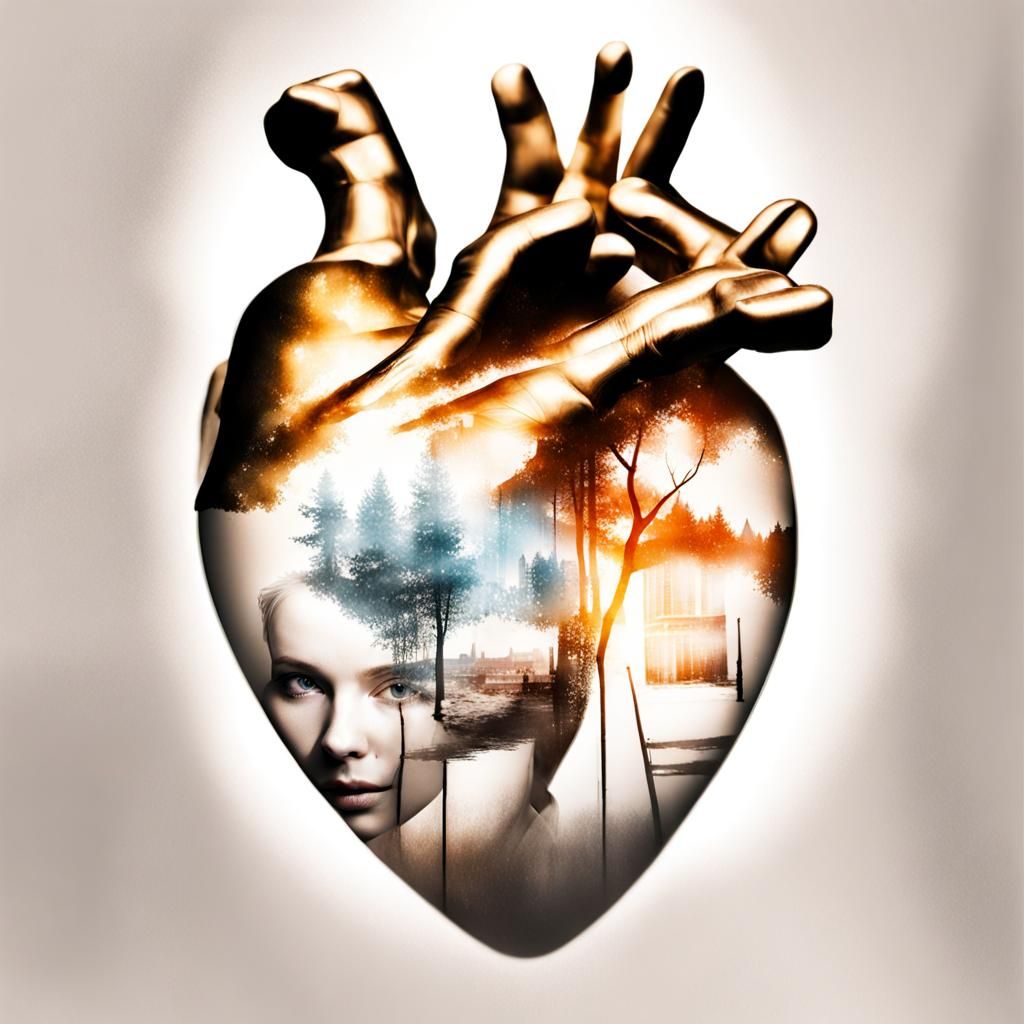 Abstract Double Exposure Image