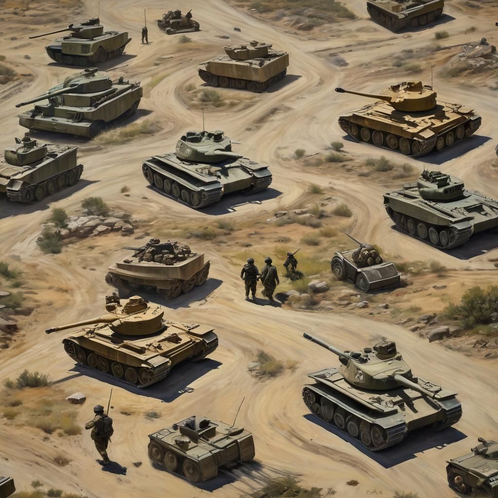 World of Tanks as Oil Painting