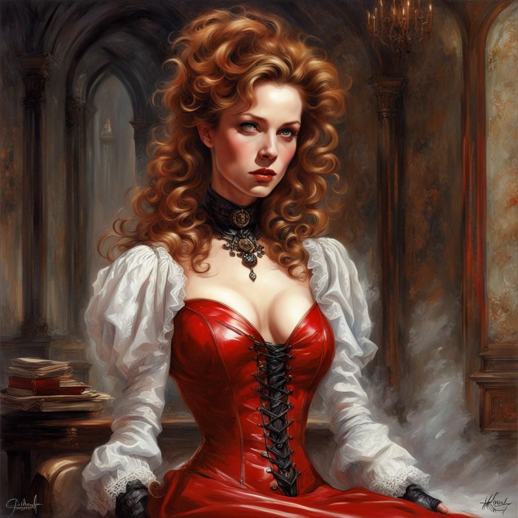 Gorgeous gothic woman