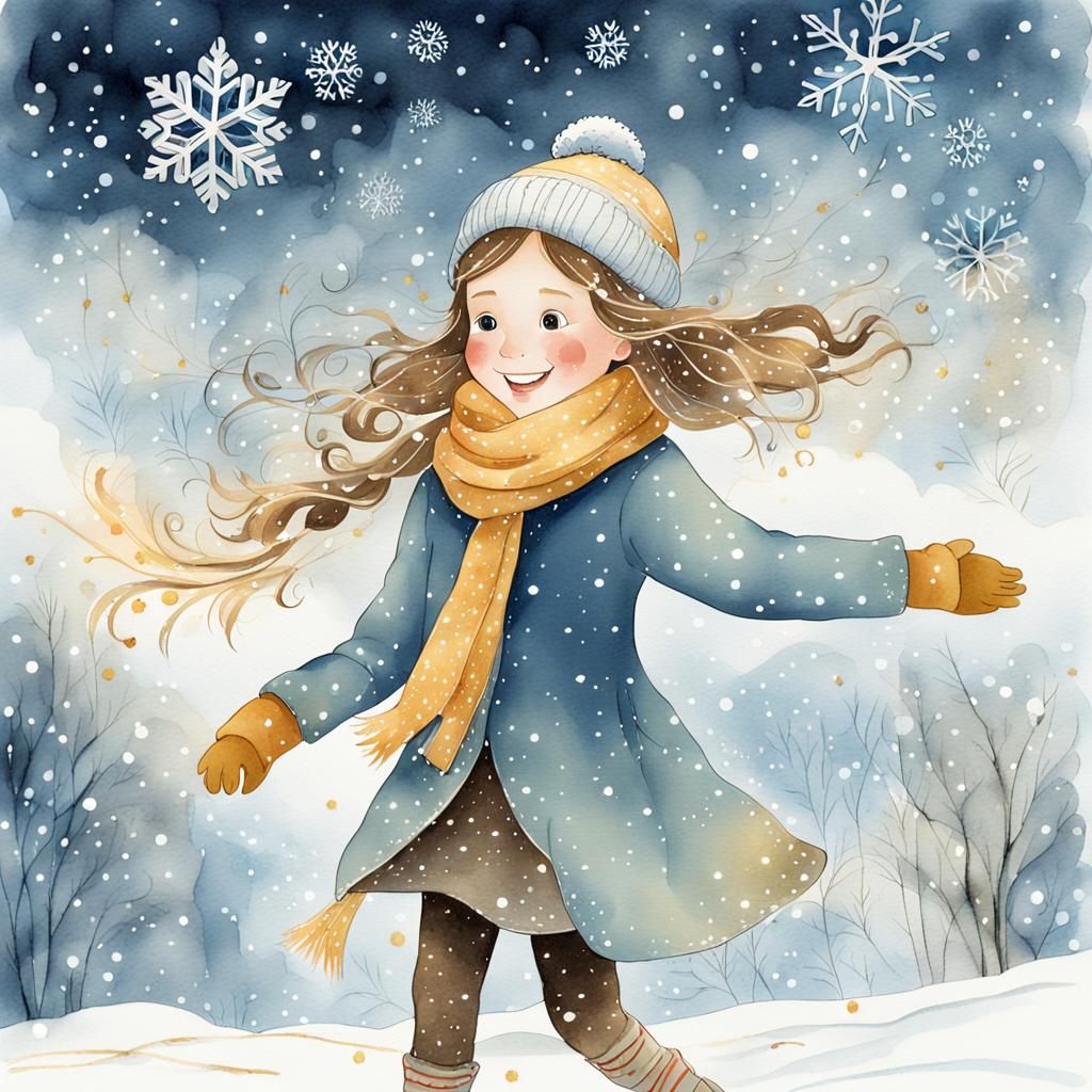 Enchanted Winter Wonderland: A Whimsical Illustration