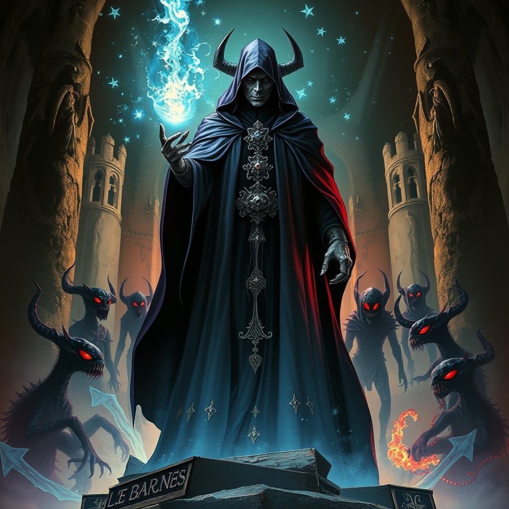 Malignant Sorcerer Dominates Dark Castle with Corrupt Aura a...