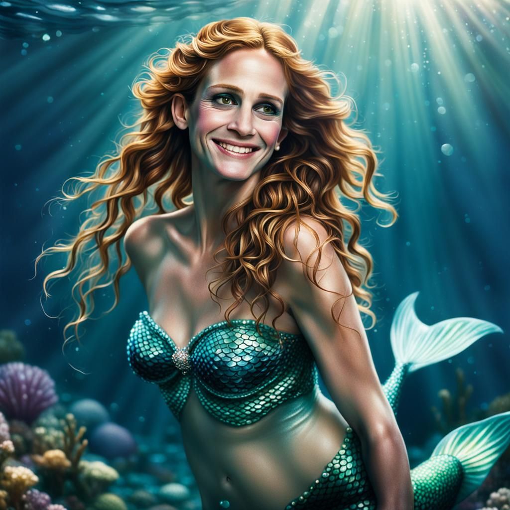 Mermaid Portrait in Natural Lighting
