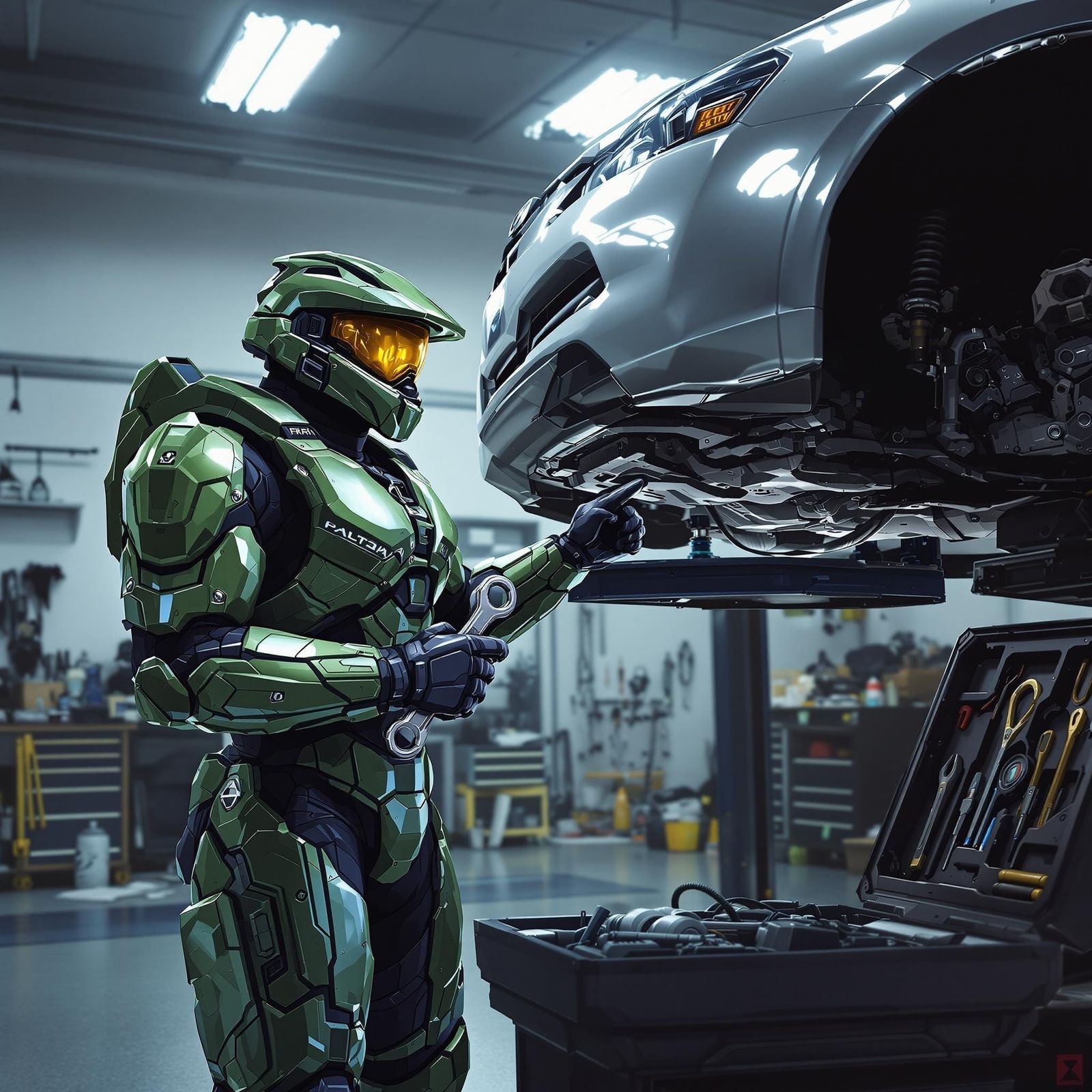 Master Chief Offers Expert Oil Change Guidance in a High-Tec...