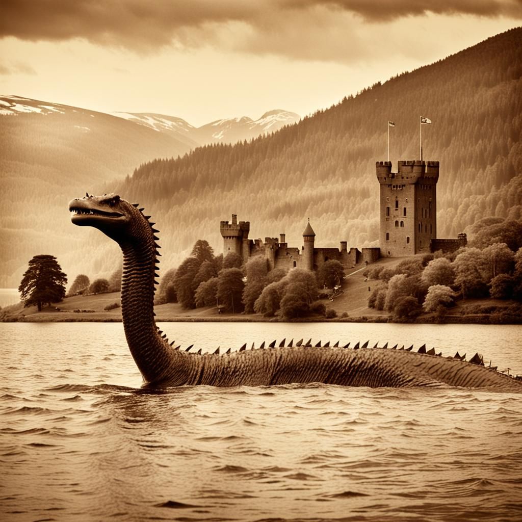 Historical Photo of Loch Ness Monster