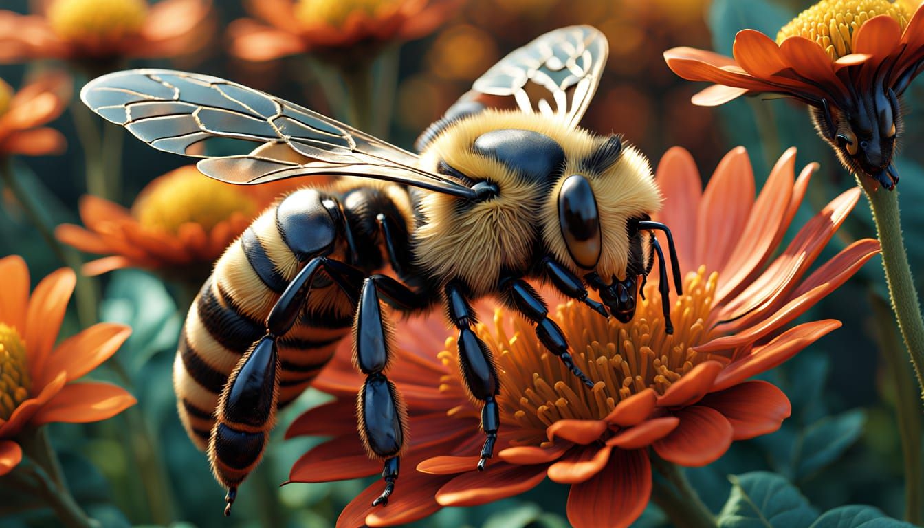 Mysterious Floral Realm in Vibrant Colors