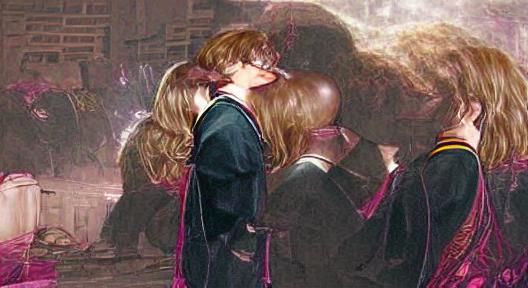 Harry Potter and Hermione Granger Kissing