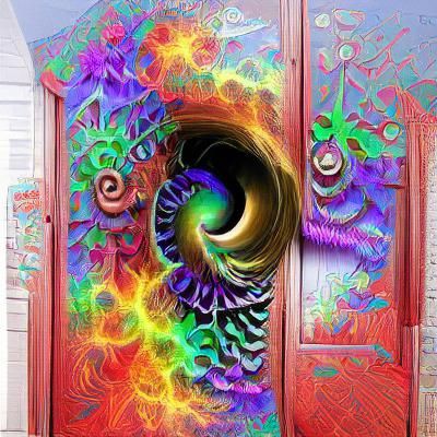 Abstract Spiral Design in Minimalist Style