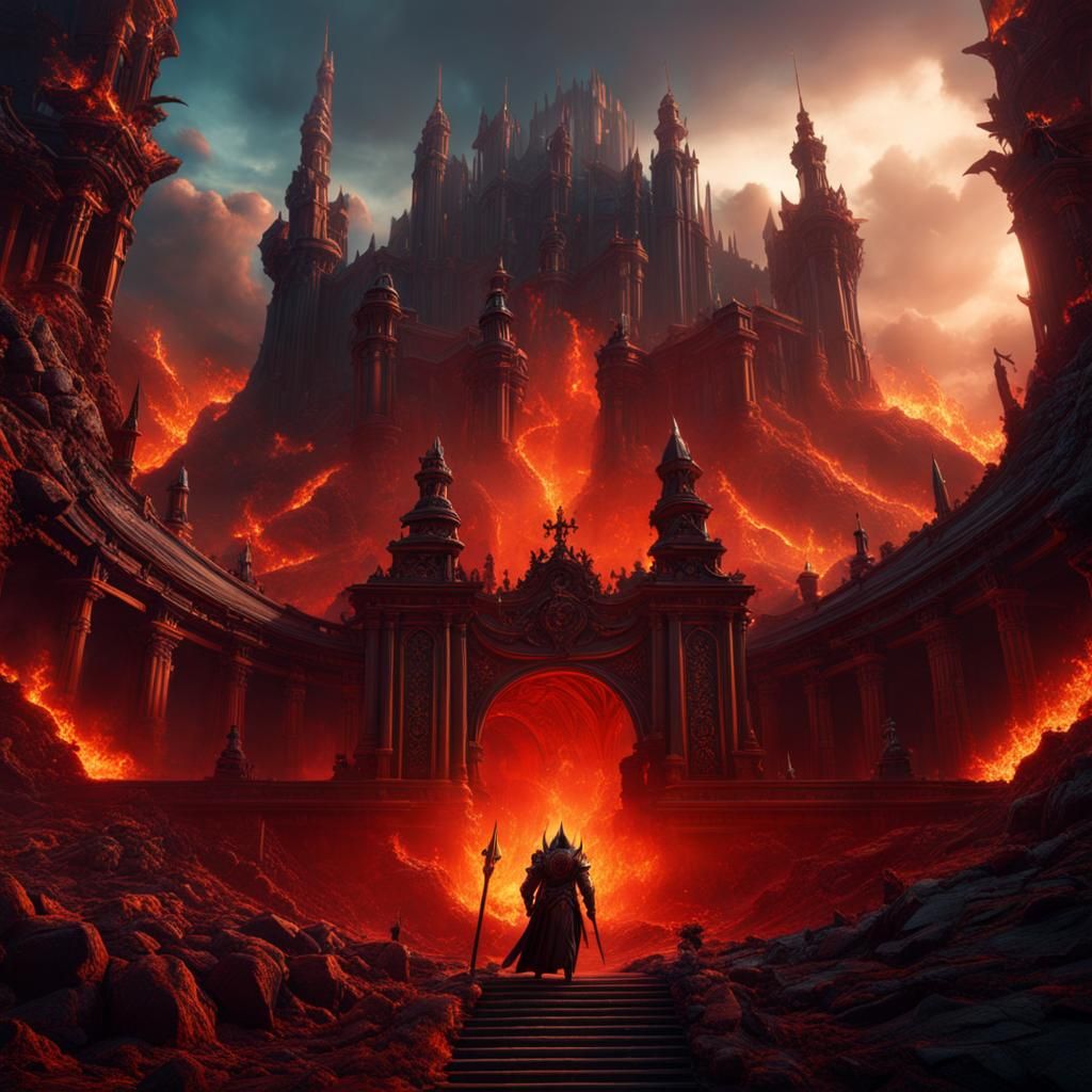 Detailed Matte Painting of a Fantasy Scene