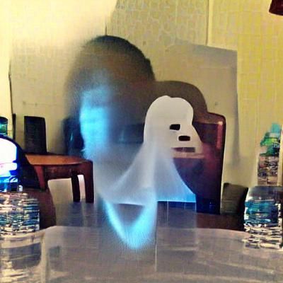 Ethereal Ghost Face Image