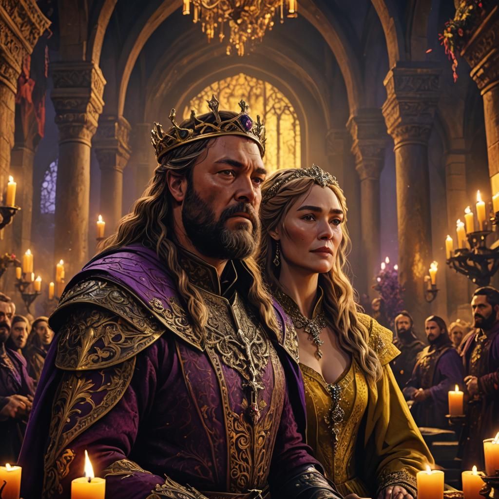 Cersei Lannister and Robert Baratheon