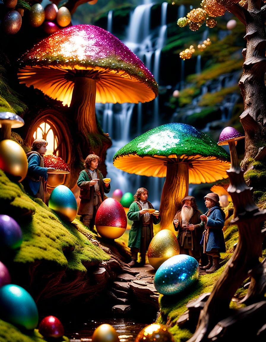 Hunt of eggs in the Shire