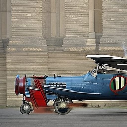 Spitfire vs Messerschmitt: Art Nouveau Dogfight