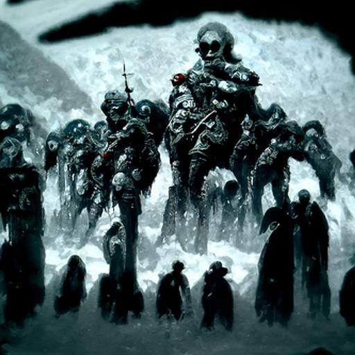 Horrific Old Ones Army in Engraving Style