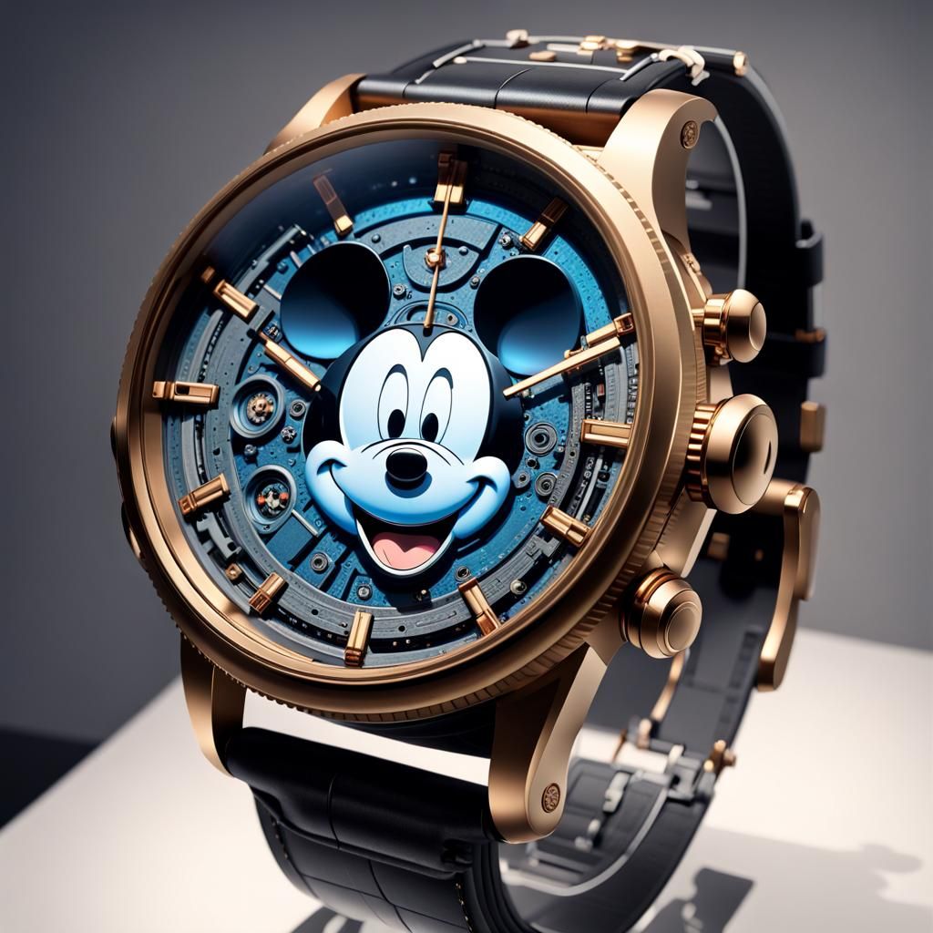 High-Tech Mickey Mouse Watch in Museum Display