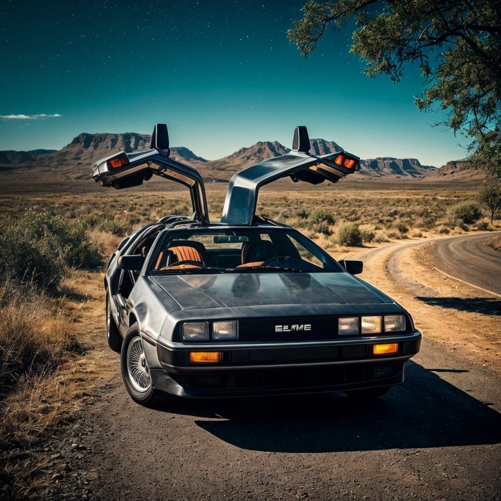A Delorean.