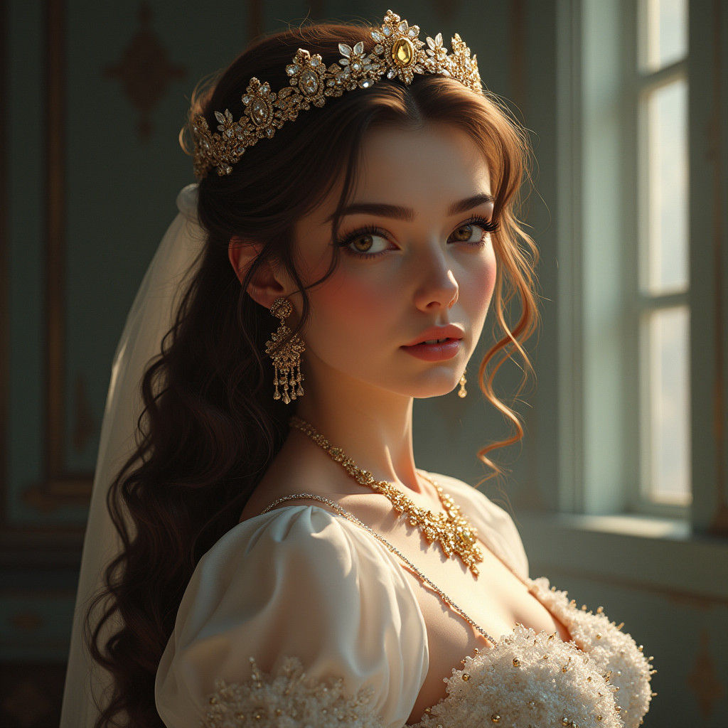 Woman in Lace Lingerie: Fantasy Concept Art