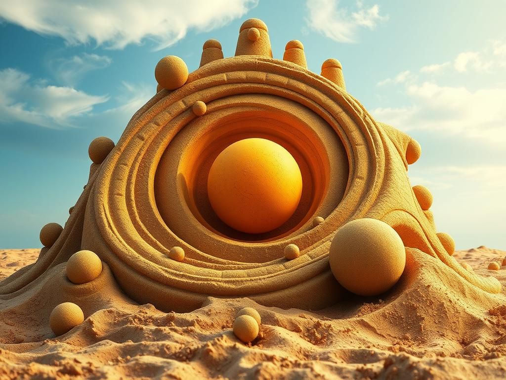 Surreal Sand Solar System Castle in High Definition