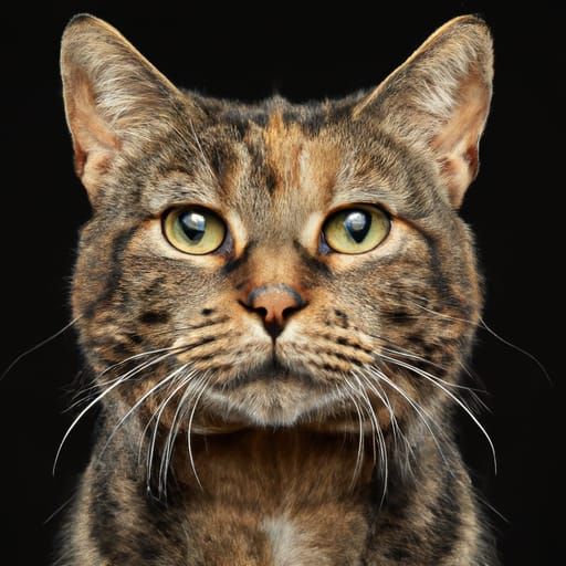 Striking Wild Cat Portrait with Bokeh