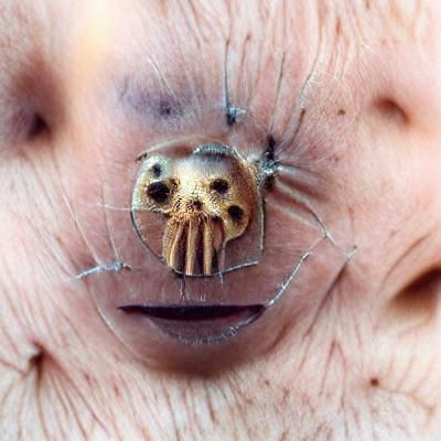 Spider with Human Face: Unsettling Hybrid