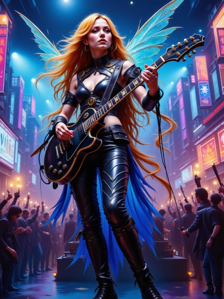 Fairy Metal Band Rocks Osaka Stage