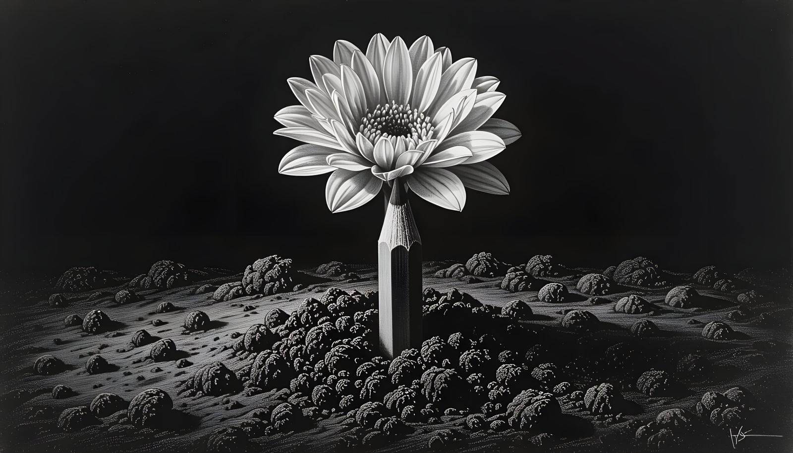 FLOWER IN THE MOONLIGHT