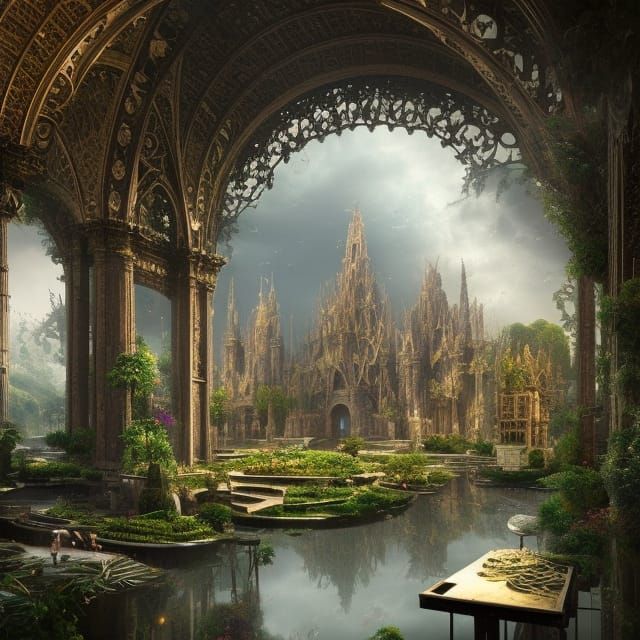 City of Eden: Floating Gardens and Divine Light