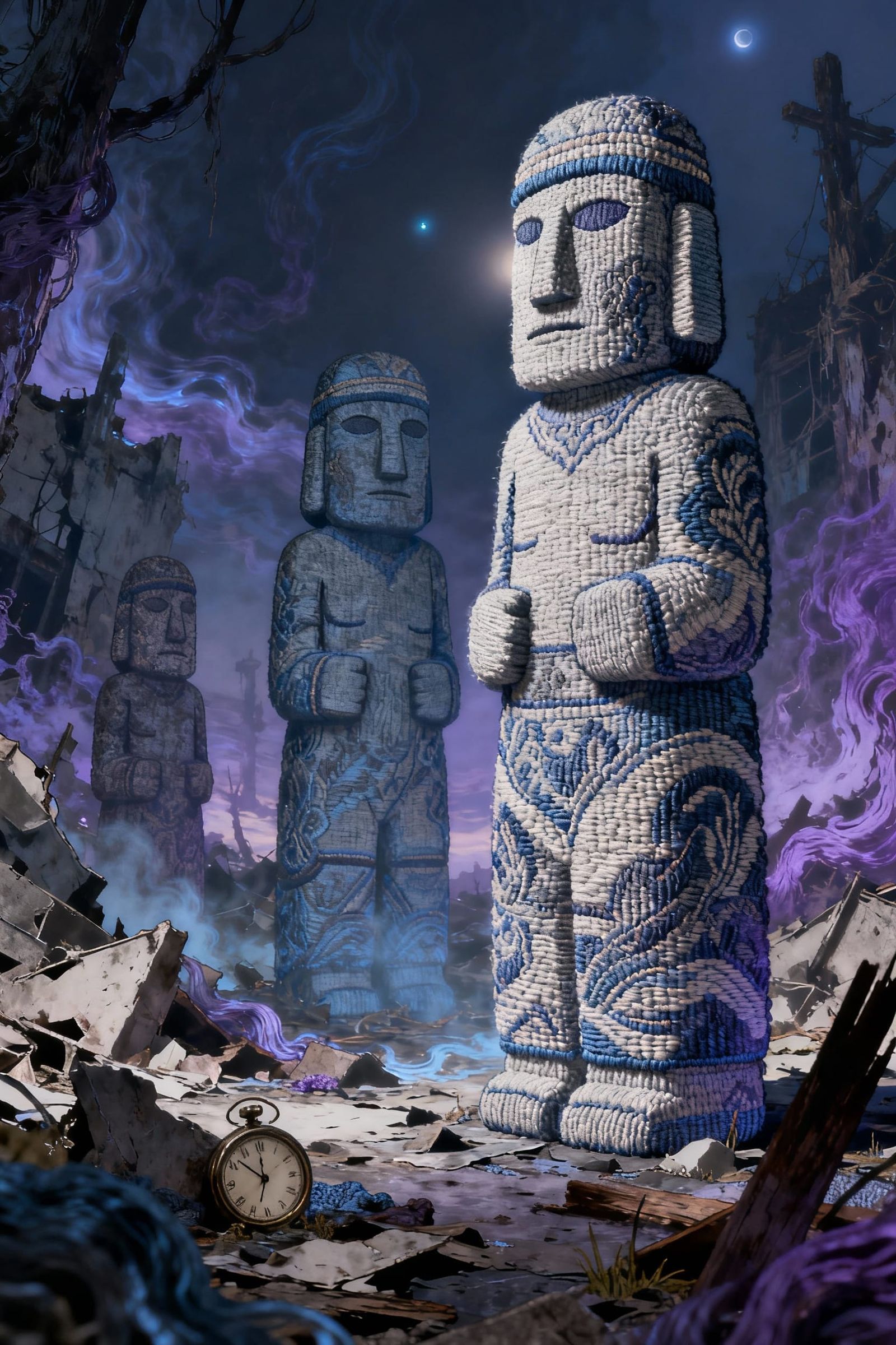 Jacquard Weave Ushabti Inuk Golems Otherworldly Environment