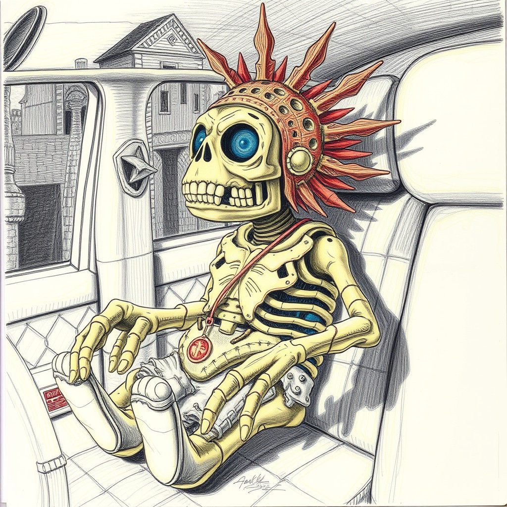 Plush Zombie Caligula in Surrealist Style