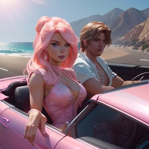 Barbie and Ken's Malibu Drive: Hyperdetailed Concept Art