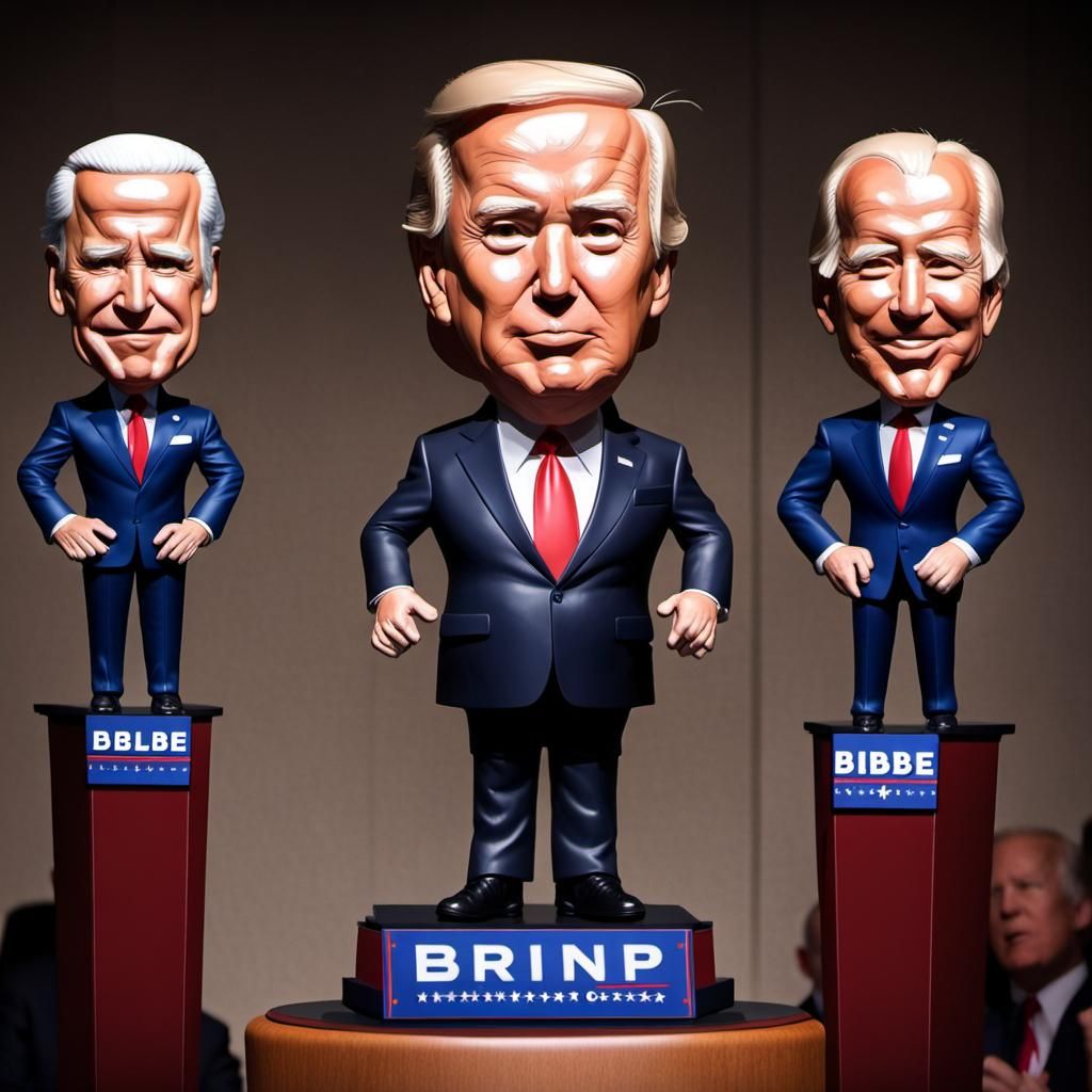 Presidential Candidates as Bobblehead Debate