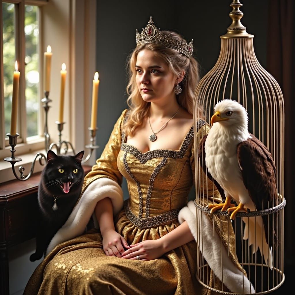 Eleanor of Aquitaine in Intimate Candlelit Scene