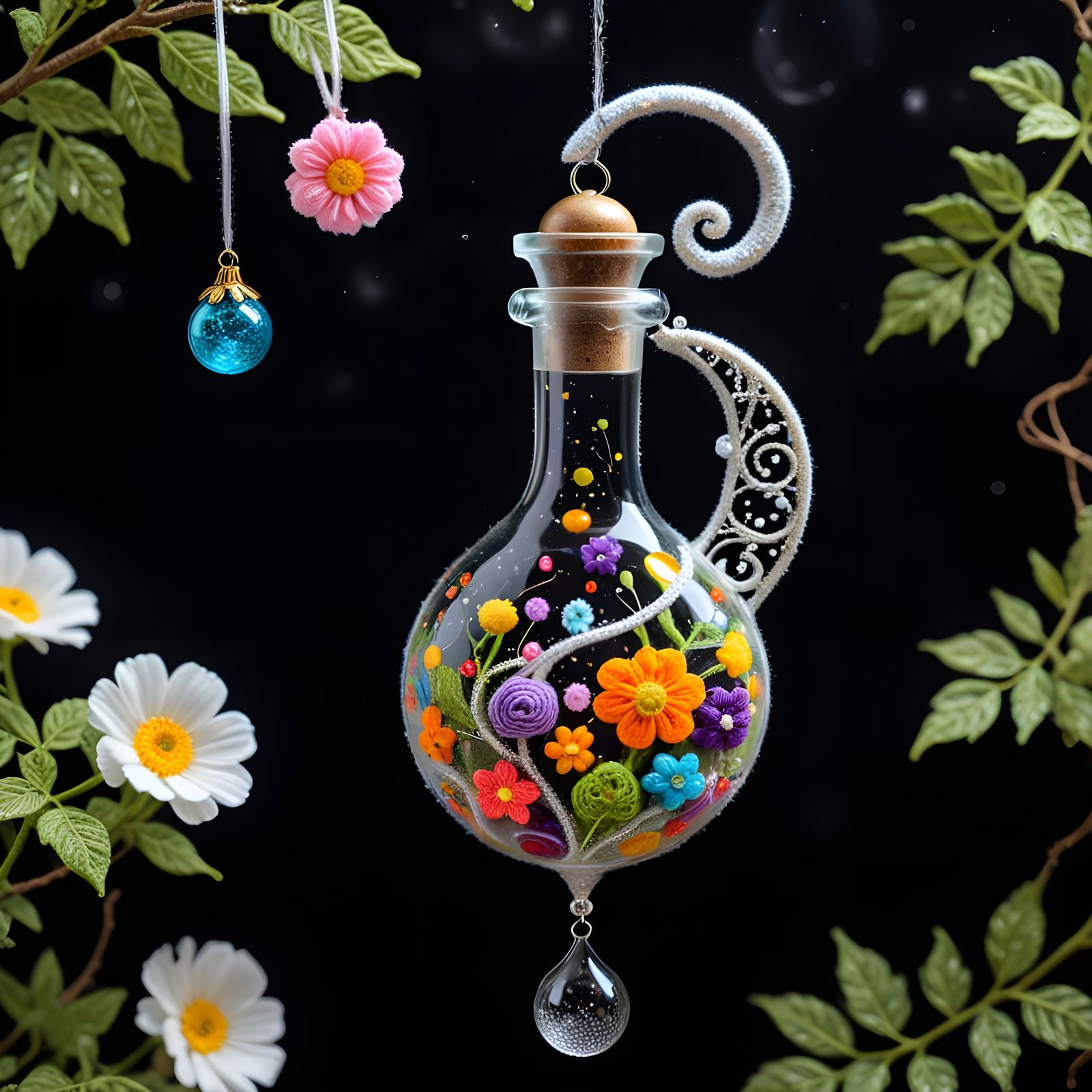 Klimt-Inspired Magical Potions with Celestial Decor